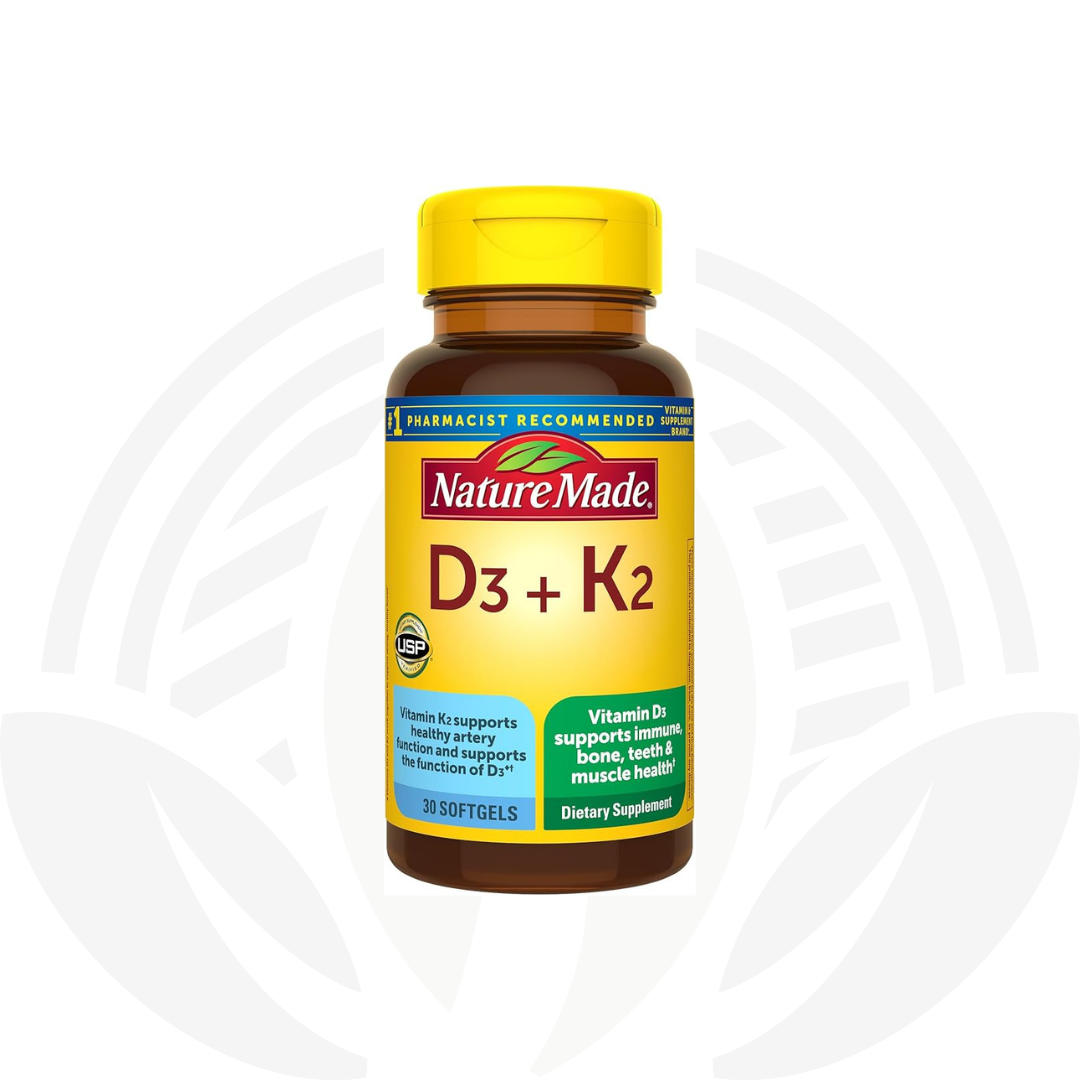 Vitamina D3+K2, 30 cápsulas